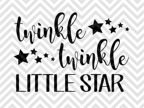 Twinkle Twinkle Little Star Nursery By Kristin Amanda Designs SVG Cut ...