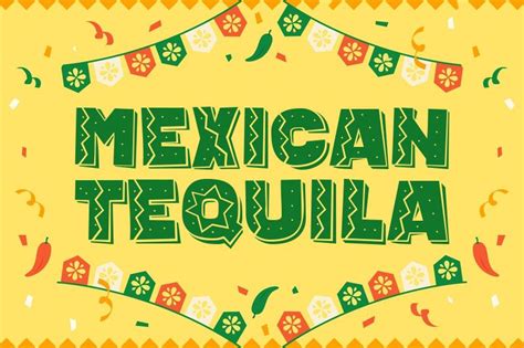 mexican tequila mexican font | Mexican fonts, Lettering design, Mexican