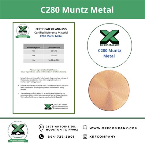 C280 Muntz Metal — The XRF Company