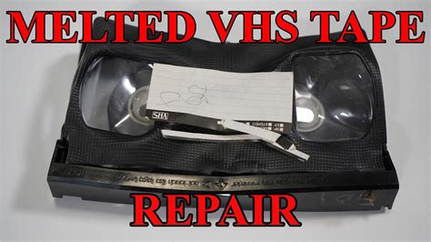 How To Repair A VHS Tape - Melted - YouTube