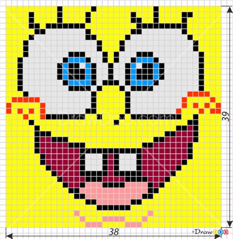 Easy Minecraft Pixel Art Spongebob