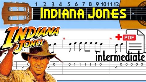 Indiana Jones Theme Guitar Tab - YouTube