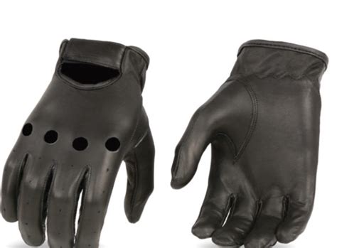 Milwaukee Leather perforated driving gloves, black or tan – Amish ...