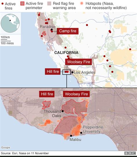 California Wildfires: Fears Of Further Damage As Winds Strengthen ...