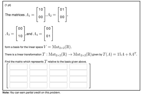 Solved The matrices 1 0 | Chegg.com