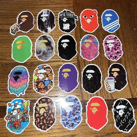 Bape Stickers Free untracked shipping $4 for tracked... - Depop