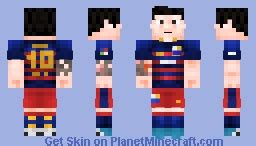 Lionel Messi Minecraft Skin