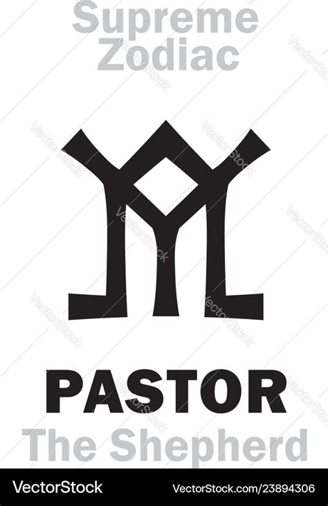 Astrology supreme zodiac pastor the shepherd Vector Image