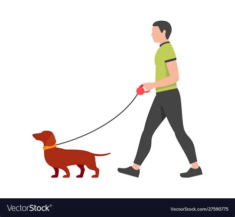 Man Walking Dog