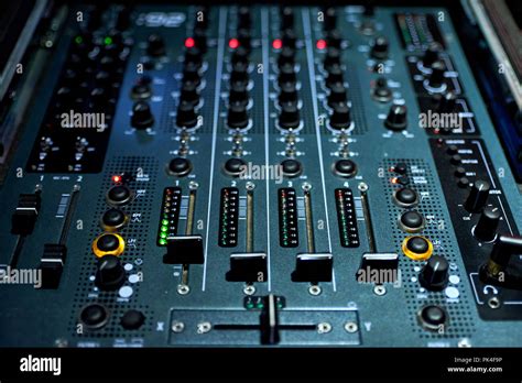 dj mixing board for clubs Stock Photo - Alamy