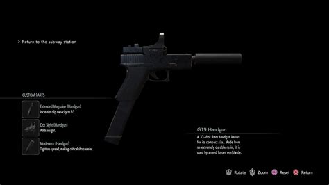 Where and how to get all the handgun upgrades and parts in Resident ...