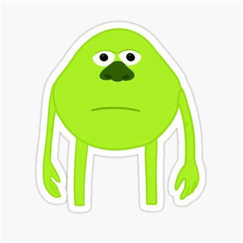 "Mike Wazowski Monsters Inc." Sticker for Sale by samneuzil | Redbubble