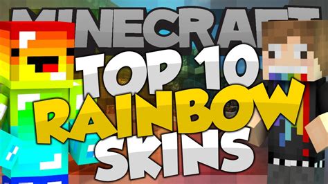 Top 10 Minecraft RAINBOW SKINS! - Best Minecraft Skins - YouTube