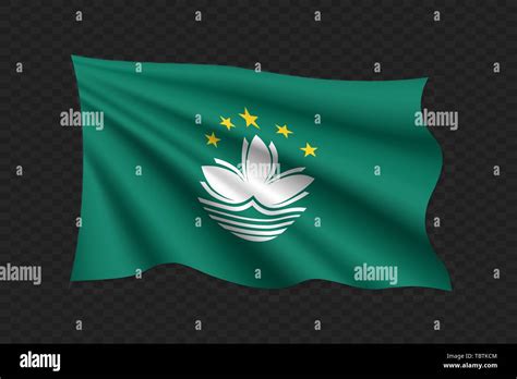 3D Waving Flag of Macau. Vector illustration Stock Vector Image & Art ...