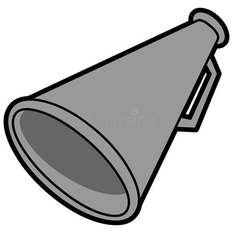 Cheerleader Bullhorn Clipart