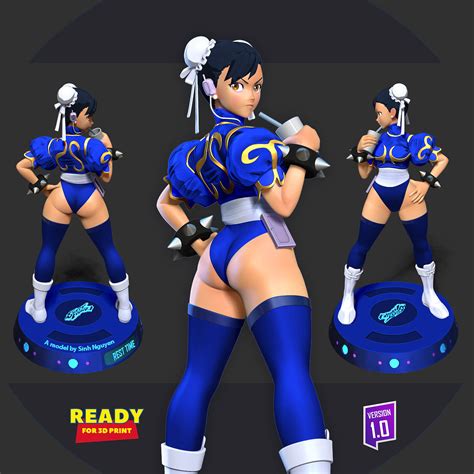 Chun-Li - Street Fighter Fanart 3D Model by Sinh Nguyen