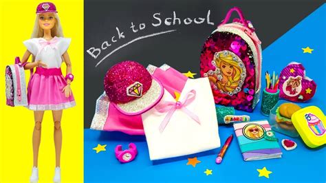 Barbie Doll School Set. Back To School Barbie Hacks DIY Miniature ...