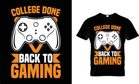 Gaming T-Shirt design 10047973 Vector Art at Vecteezy