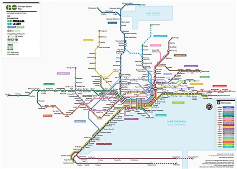 Someone made a map of every single GO Transit line ever proposed