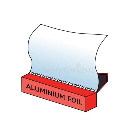 Aluminium Foil Clip Art Illustration Vector Isolated Stock Vector ...