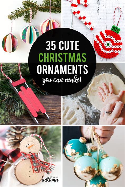 35 beautiful DIY handmade Christmas ornaments - It's Always Autumn