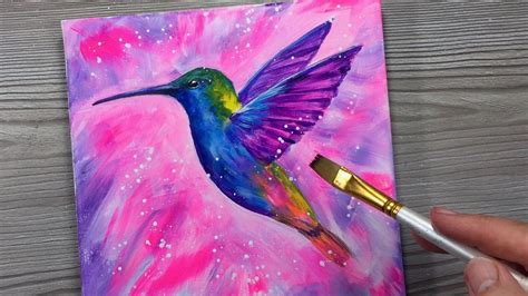 Acrylic Paintings Of Hummingbirds