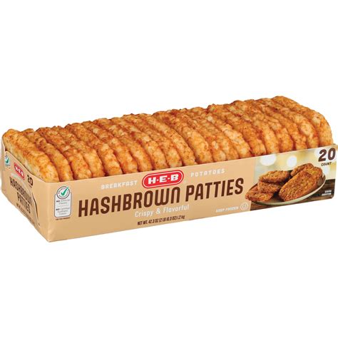 H-E-B Frozen Hashbrown Patties Breakfast Potatoes - Shop Potatoes ...