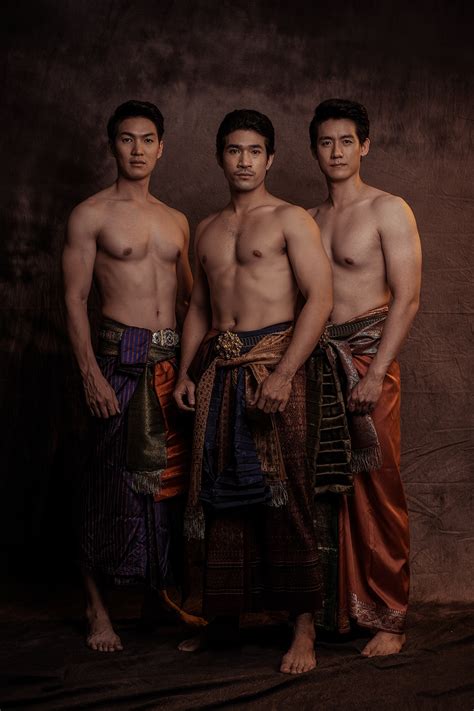 Thai men in traditional costume :: Behance