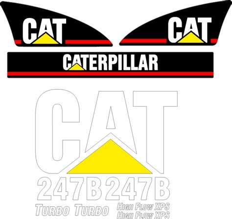 Caterpillar 247B Decal Set – All Things Equipment