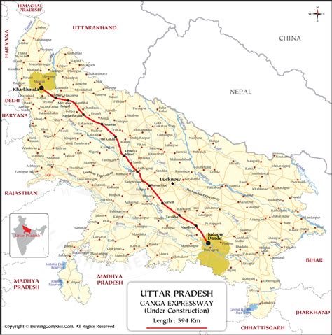 Ganga Expressway Route Map