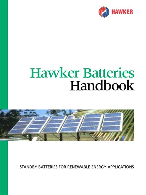 Hawker Batteries Handbook | Chemistry | Nature