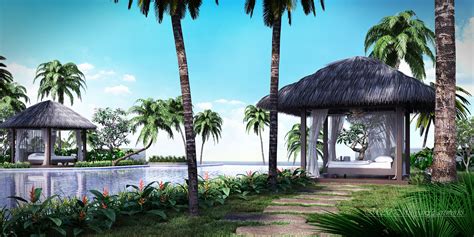 Beach cabana on Behance