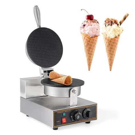 Dyna-Living Commercial Ice Cream Cone Machine Waffle Cone Maker 110V ...