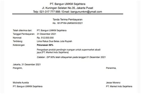 7 Contoh Tanda Terima Dokumen Kamu Wajib Tahu