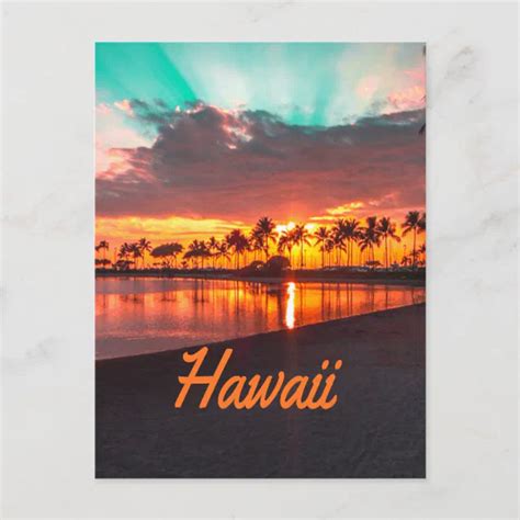 Hawaii Beach Hawaiian Islands Postcard | Zazzle