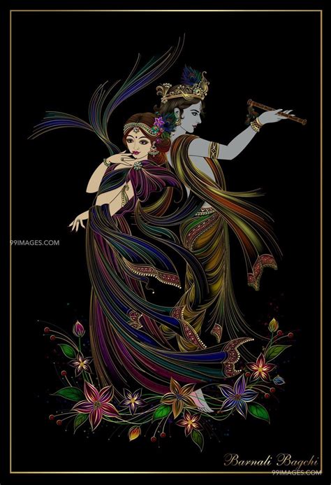 Radha Krishna Black Wallpapers - Wallpaper Cave