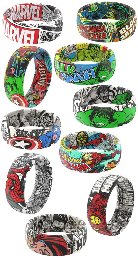 MARVEL SILICONE RINGS – Jewelry Secrets