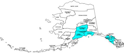 Boroughs (and Census Areas) in Alaska that I have Visited - Twelve Mile ...