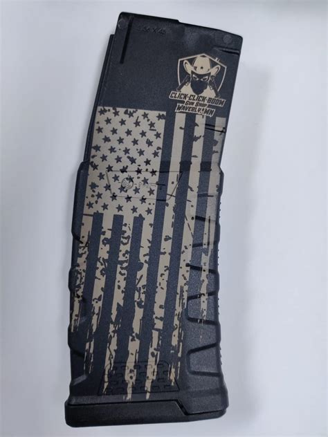 Mission First AR-15 30rd Magazine 5.56NATO Distressed American Flag ...