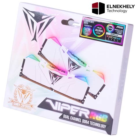 Patriot Viper RGB White 16GB 2x8GB 3200mhz CL16 Gaming Memory ...