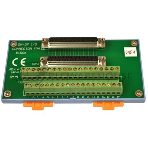 DN-37 I/O Connector Block With 37-Pin D-SUB Connector ; PTC-IV-O