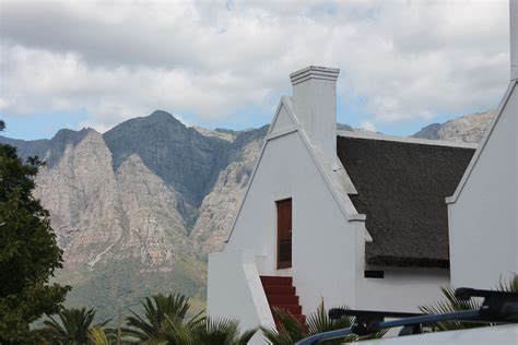 Cape Dutch architecture in Stellenbosch, South Africa wine estate ...