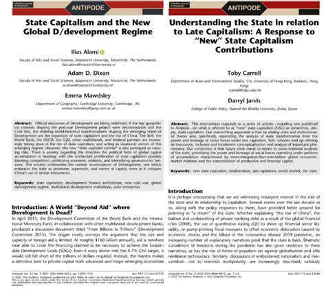 Intervention—“Debating Contemporary State Capitalism: A Reply to ...