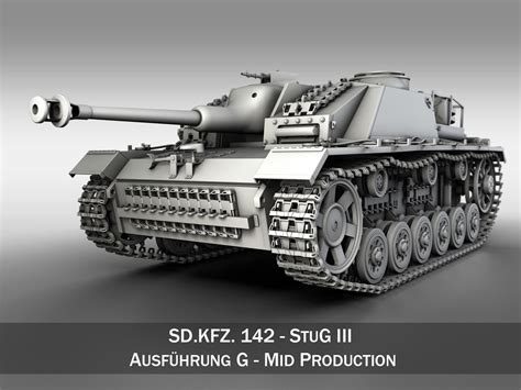 StuG III Ausf G Mid Production 3D model | CGTrader