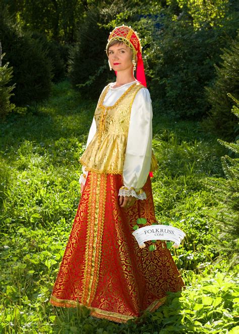 Russian traditional slavic dress for woman Sudarinya Scenic | Etsy ...