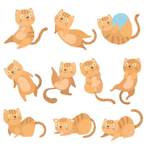 Cats cartoon in flat style 5732559 Vector Art at Vecteezy