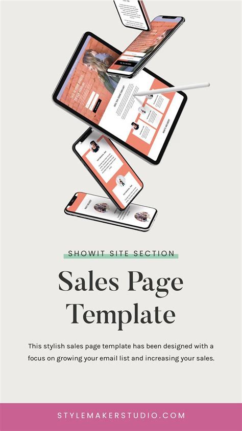 Showit Template | Sales Page Template - Sales Email - Ideas of Sales ...