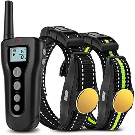 Bousnic Dog Training Collar 2 Dogs Upgraded 1000ft Remote Rechargeable ...