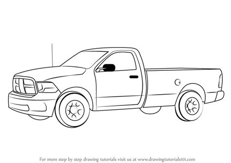 Pencil Drawing Of Truck Coloring Pages