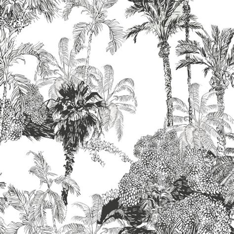 Toile De Jouy Wallpaper - Anthracite - Peel and Stick - The Wallberry